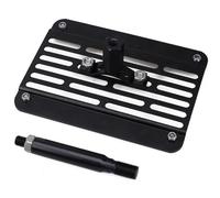 Front License Plate Mount, Tow Hook License Plate Mount Front 8x6" Aluminium Alloy Replacement Heavy Duty Bracket for Automobile, Bracket