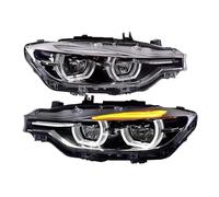 Front Light Assembly 2PCS For BMW F30 F35 320i 328i 335i 3 Series 2013-2018 DRL Headlight Replace Halogen Xenon Headlamp Assembly(Halogen)