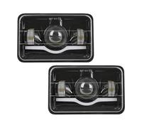 Front Lights With Sequential Turn Signal For Pontiac For Grand Prix Firebird Firefly Concord Eagle Spirit H4656 H4651 H6545 H4666 4''x6" Inch LED Headlight LED Headlight Assembly(Black 2 PCS)