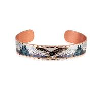 FRONT LINE JEWELRY Artisan-crafted Eagle Bracelets Men, Unisex Copper Bracelets Men Adjustable Eagle Bracelets Cuff Eagle Jewelry, Bald Eagle Gifts, Eagle Gifts for Men Eagle Cuff- Eagle Gifts