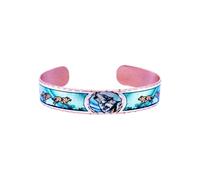 FRONT LINE JEWELRY Artisan-Crafted Native American Bracelets Adjustable Copper Cuff for Men and Women Native Sunburst Tribal Monarch Butterfly and Wolf Bracelet Designs