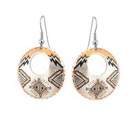 FRONT LINE JEWELRY Women’s Native American Earrings -Sunburst Design 99.9% Pure Copper with Gift Box