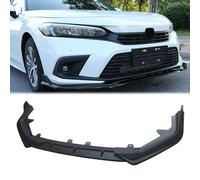 Front Lip for 2022 2023 2024 11th Gen Honda Civic ABS Matte Black Painted Bumper Splitter Air Dam Spoiler