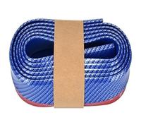 Front Lip Spoiler Car Front Bumper Splitter 2.5M Lip Stickers Rubber Strip Outside Protectors(Blue)