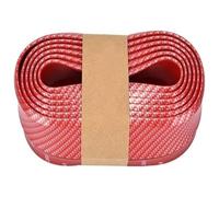 Front Lip Spoiler Car Front Bumper Splitter 2.5M Lip Stickers Rubber Strip Outside Protectors(Red)