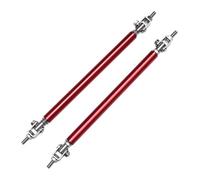 Front Lip Spoiler For 350Z 370Z For Coupe 2000-2022 Universal Front Bumper Lip Splitter Spoiler Strut Rod Tie Support Bar 2pcs(20cm Red)