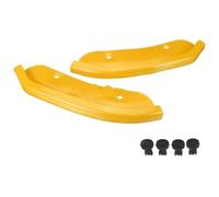 Front Lip Spoiler For Dodge For Challenger For SRT For Scat For Pack Hellcat Coupe 2DR 2015-2020 2PCS Bumper Lip Splitter Spoiler Guard Protection Front Spoiler(Yellow)