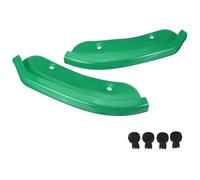 Front Lip Spoiler For Dodge For Challenger For SRT For Scat For Pack Hellcat Coupe 2DR 2015-2020 2PCS Bumper Lip Splitter Spoiler Guard Protection Front Spoiler(Green)
