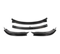Front Lip Spoiler For Model S 70D P85D 90D P100D For Sedan 4 Door 16-17 FRP Black Car Front 4PCS/Set Bumper Lip Spoiler(FRP black)