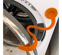 Front Load Washer Door Prop and Stopper, Removable Magnetic Washer Door Holder - Flexible Adjustable Washer Door Stopper Keep Washer Door Open to Prevent Odors - Orange