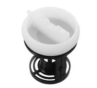 Front Load Washer Drain Pump Cap Plastic Black 6.7x5.7x5.7cm | Waste Water Outlet Closure, Robust Sealing Helps Prevent Debris Return and Blockages, Protects Internal Pump