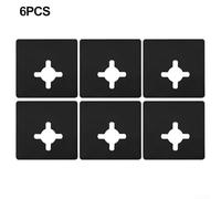 Front Lock Reinforcement Plate Stainless Plates Door Lock Ball Door Steel Repair (6PCS)