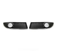 Front Lower Center Grille For VW For Polo MK4 9N3 2005-2009 Facelift Front Bumper Fog Light Vent Grille Cover Frame 6Q0853677B CRRYUQWWM(1Pair Grilles)
