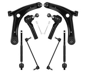 Front Lower Control Arm Kit for Dodge Caliber 2009-2012, for Jeep Compass/Patriot 2007-2017 8pcs Suspension Kit with Ball Joints Sway Bars Tie Rods