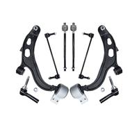 Front Lower Control Arm Sway Bar Links Tie Rod Ends 8Pcs Kits Compatible with Ford Taurus Compatible with Flex Lincoln MKS MKT 2010 2011 2012