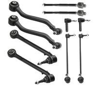 Front Lower Control Arms 10-Piece Set Compatible with Chevrolet Camaro 2010-2015 K621478 K621479 K621480 Swing Arm Sway Bars Balance Rod Ball Head Steering Tie Rods