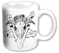 Front Magazine Boxed Standard Mug: Pentagram White on White