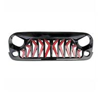 Front Main Grille For Jeep For Wrangler JK 2008 2009 2010 2011 2012 2013-2017 Front Bumper Grille Mesh Grill Cover Racing Grills Car Accessories