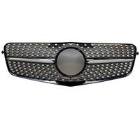 Front Mask Grille Bumper Grill Facelift Body Kit Tuning Accessories For Mercedes For Benz E Class W212 2009-2015 E260 E300 E350 E200 Air Vent Grille Cover(09-12 Diamond Black)