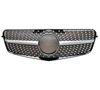 Front Mask Grille Bumper Grill Facelift Body Kit Tuning Accessories Replacement for Mercedes For Benz E Class W212 2009-2015 E260 E300 E350 E200 Air Vent Grille Cover(13-15 Silver)(09-12 Diamond