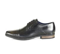 Front Men's Mario Classic Derby Lace-Up Dress Shoes - Formal Oxfords for Business and Special Occasions Shoes | Size-8 Black