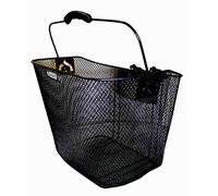 Black Mesh Bike Bicycle Cycle Quick Release Handlebar Basket Black