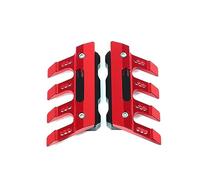 front motorcycle for fender For VERSYS 650 Motorcycle CNC Aluminum Mudguard Side Protection Block Front Anti-fall Slider(Red)