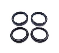 Front Motorcycle Fork Damper Oil Seal Dust Wiper Ring 125 990 48601414-48601563 Pit D343 WP48 Compatible With(2 Pair)