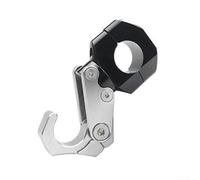 Front Motorcycle Hook for Handlebar 22mm 30mm Mounting Headscarf and Luggage Bag Holder with Reliable ABS Aluminum Alloy Material (Silver)