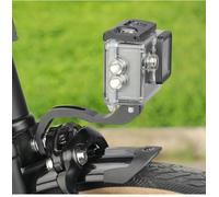 Front-Mount Bike Light Bracket Designed Specifically for Folding Bikes Such as with Reliable Out-Front Positioning (A)