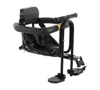 Front Mounted Child Cycling Seat - 1 Unit Detachable | Black Accessories for Kids 2 to 5 Professional High Strength Sturdy Gear Element Section Division Piece Tool Equipment