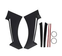 Front Mudguard Side Body Flare Scoops Matte Black, ABS Material, GT Style Pair - Easy Adhesive Installation, Sporty Car Upgrade