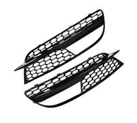 Front Net 2Pcs Car Front Bumper Fog Light Grille Cover For A5 2012 2013 2014 2015 2016 Sportback 8T0807681H 8T0807682H Front Grille