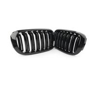 Front Net 2Pcs Gloss Black Car Front Grille Grill Left & Right For BMW F15 F16 X5 X6 2014 2015 2016 2017 ABS Plastic Radiator Grille