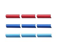Front Net 9pcs Car Front Grille Trim Strips Decoration ABS Stickers Cover Trim for A6 C8 4K 2019 2020 2021 2022 Front Grille(Red Blue)