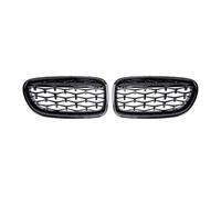 Front Net Car Front Kidney Bumper Grill Grilles Diamond Racing Grille For BMW 5 Series F10 F11 F18 520 523 525 530i For M5 10-17 Front Grille(Black)