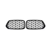 Front Net Diamond Car Front Bumper Kidney Grille Racing Grill For BMW X2 F39 Gloss Black Grilles Grills Trim 2018-2022 Front Grille(Gloss black)