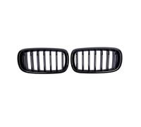 Front Net For BMW X5 X6 F15 F16 Car Front Bumper Kidney Grill Hood Grillle Gloss Black Single Slat Grilles 14-17 Racing Grills Front Grille