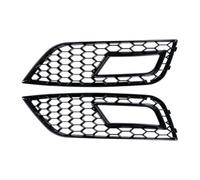 Front Net Front Bumper Fog Light Lamp Grille Covers Honeycomb Mesh RS4 Style For A4 B8.5 Facelift 2013 2014 2015 2016 Radiator Grille