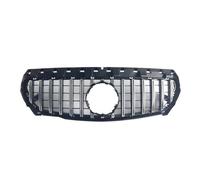 Front Net Front Kidney Grilles Radiator Grille Bar Front Grille For Mercedes For Benz For CLA Class W117 2017-2019 For CLA200 For CLA250 Upper Bumper Hood Mesh Grill Grid(Silver)