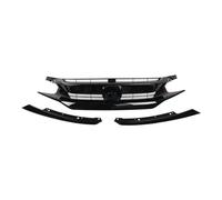 Front Net Front Kidney Grilles Radiator Grille Bar Racing Grills For Civic 10th 2016 2017 2018 Coupe Sedan Grille Front Upper Bumper Engine Hood Splitter Spoiler Mesh Kit