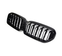 Front Net Glossy Black Front Bumper Kidney Grille Grill For BMW G30 G31 5 Series 2021-2023 ABS 2-Slat Dual Line Racing Grill Radiator Grille