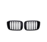 Front Net Kidney Grilles Radiator Grille Bar One Pair Front Kidney Grilles 1 Slats Singel Line For BMW 3 4 X3 X4 G01 G02 G08 2018 2019 2020 2021 Racing Grills(Matte Black)