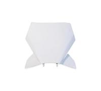 Front Number Plate Plastic Cover Registration Holder Compatible With SX SXF XC XCF 125 250 300 350 450(White)