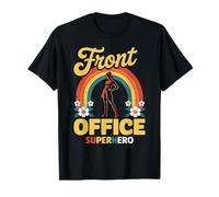 Front Office Secretary Superhero Heroic Admin Support Funny T-Shirt