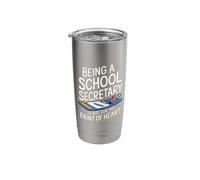 Front Office Teacher Admin Being A School Secretary Stainless Steel Insulated Tumbler