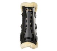 Front open horse gaiters with fur Back on Track airflow