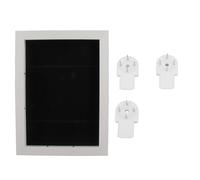 Front Opening Kids Art Frame, Changeable Kids Artwork Display Frame, A4 Size Wood and Plastic Art Storage Box with Magnetic Closure for Wall Mounting Horizontal or (White)