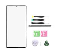 Front Outer Screen Glass Repair Kit for Galaxy S22 Ultra 5G S908, Screen Replacement with Tools, Cell Phone Front Lens Glass, Repair Glass Screen