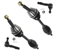 Front Outer Tie Rods & CV Axle Shafts 4 Piece Suspension Kit Set for Ford SUV